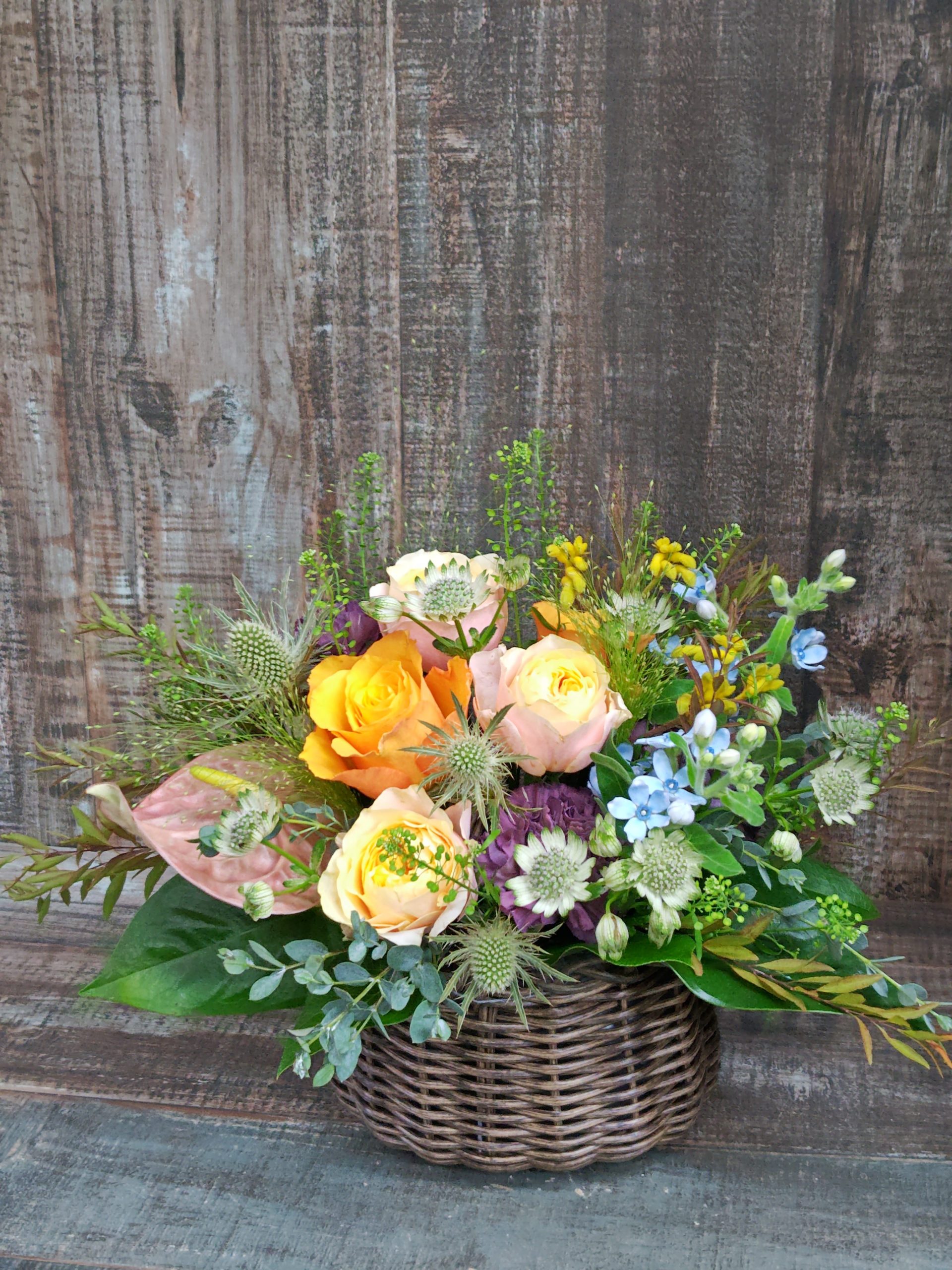 バスケットアレンジメント｜「ファッションフラワーササキ」　（兵庫県神戸市垂水区の花キューピット加盟店 花屋）のブログ
