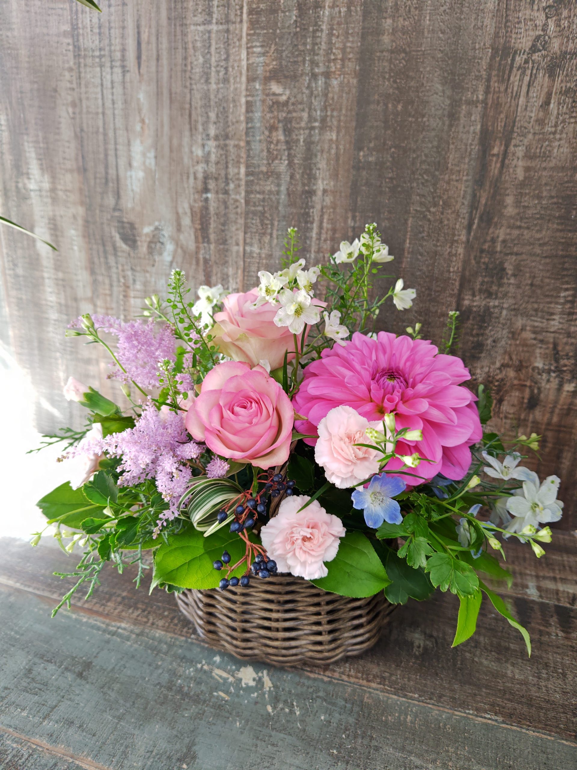 バスケットアレンジメント｜「ファッションフラワーササキ」　（兵庫県神戸市垂水区の花キューピット加盟店 花屋）のブログ